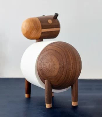 delightful wooden tissue holder with a donkey design, perfect for enhancing your bathroom decor