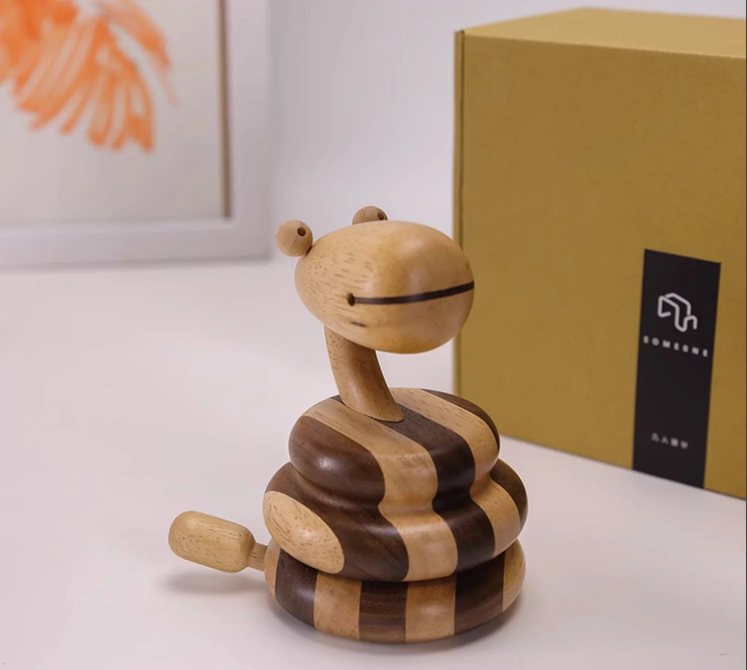 Wooden Snake Music Box Packaging