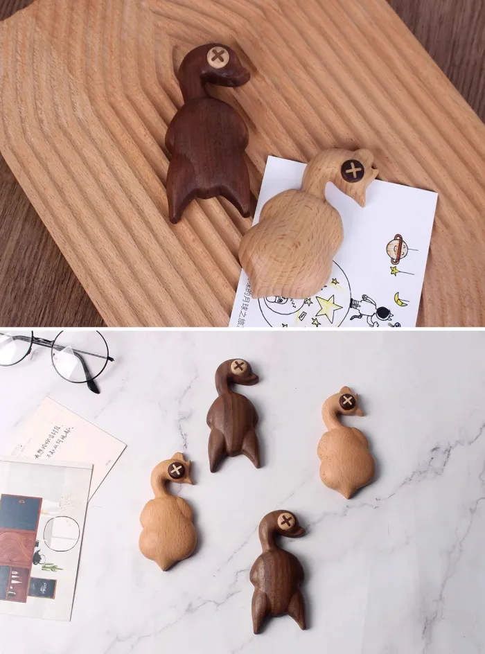 These Chicken and Duck wooden bottle openers are crafted for durability and charm, perfect for any kitchen or bar