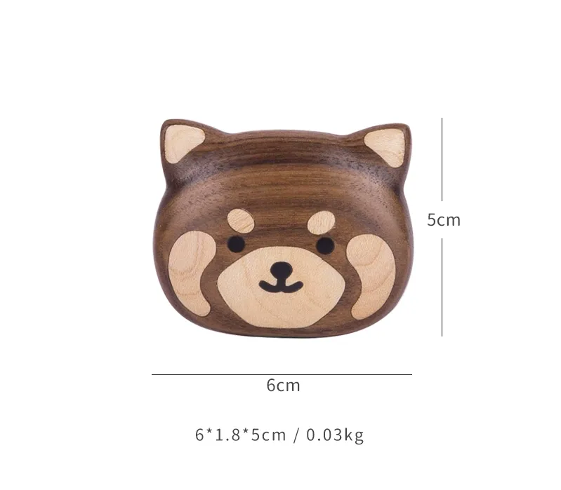 Cute Wood Panda Fridge Magnet