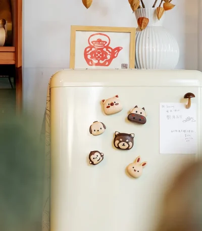 Charming animal refrigerator magnets for cute kitchen decoration