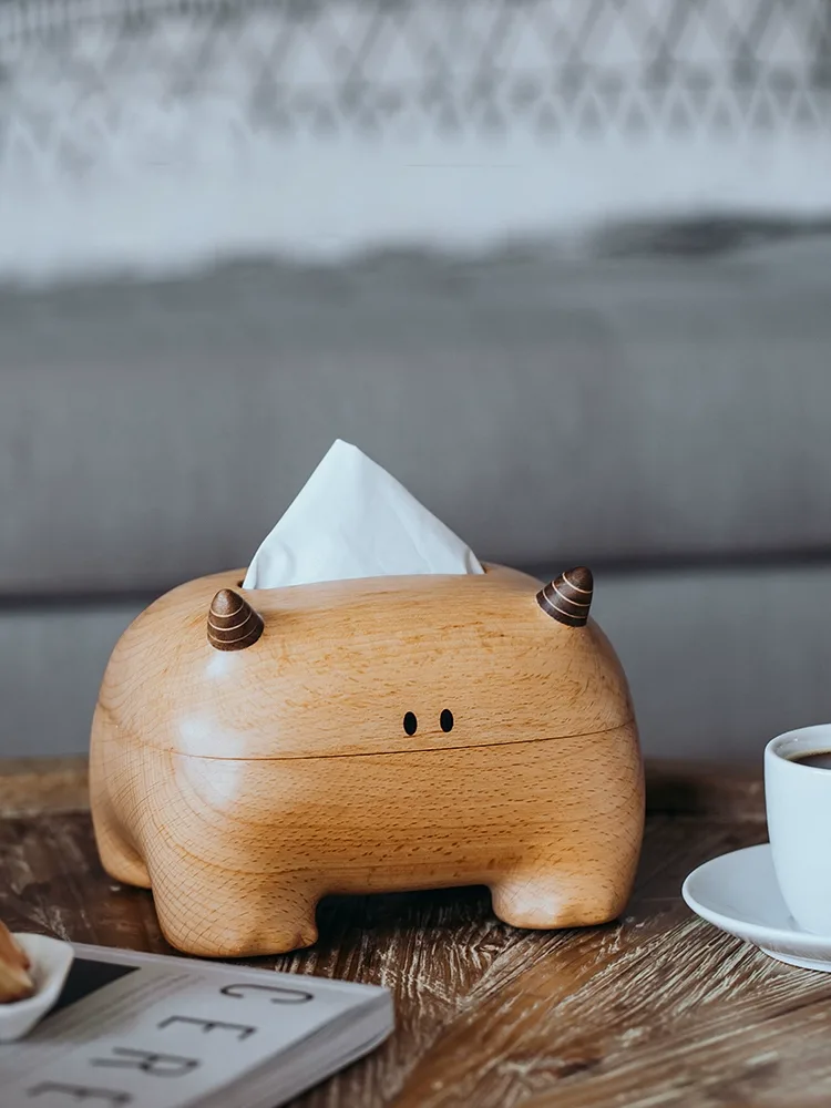 A fun and practical Monster wooden tissue holder, perfect for adding a whimsical element to your home decor