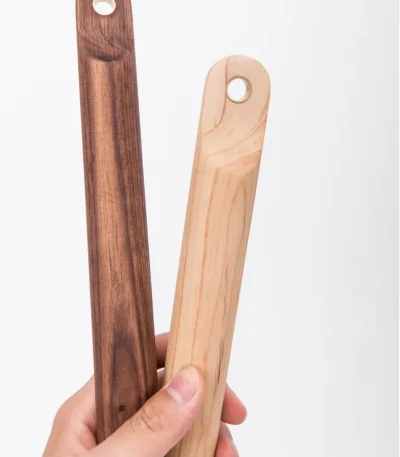 Handcrafted solid wood rolling pin for artisanal baking