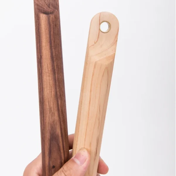 Handcrafted solid wood rolling pin for artisanal baking