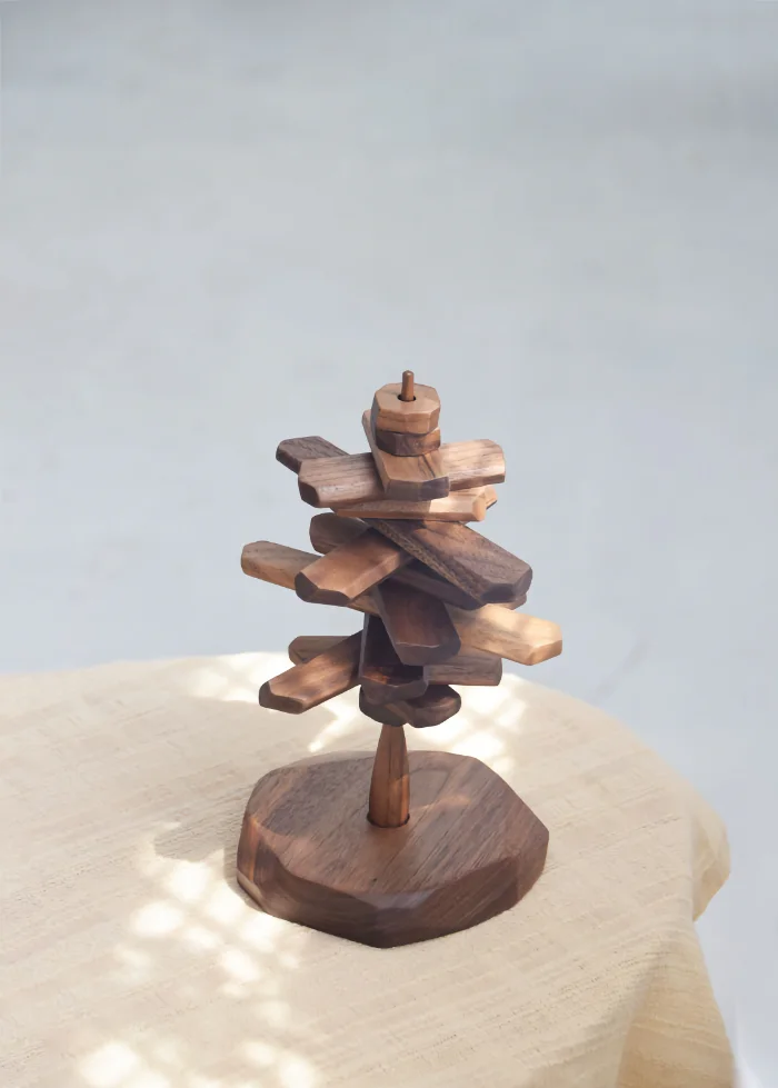 A handmade wooden tree decor, perfect for table decoration and personalized DIY setups