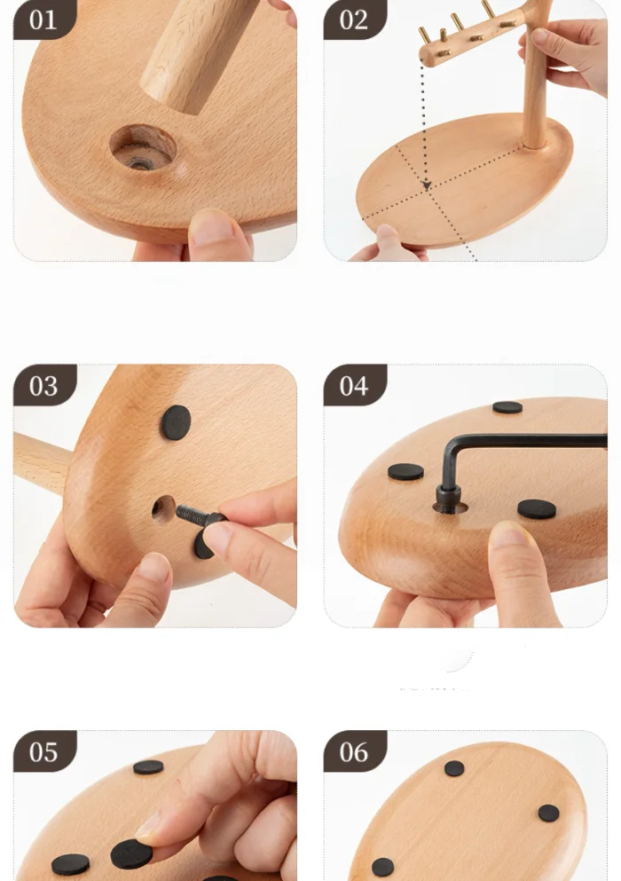 A charming wooden tit-shaped key organizer with an easy install process, perfect for keeping keys organized while adding a touch of nature-inspired design