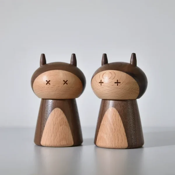 Charming wooden toothpick holder with a fun, playful design for any modern home