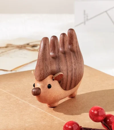 Cute hedgehog-shaped massage comb, perfect for relaxation and stress relief