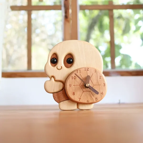 Turtle Wooden Desk Clock - Cute Children’s Room Decor