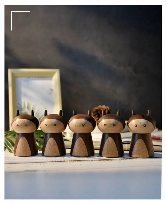 Unique and playful wooden toothpick holder, a cute addition to any dining setting