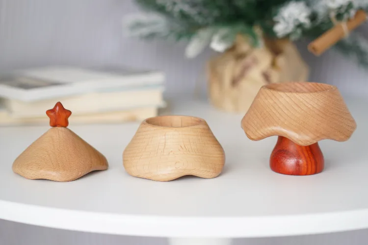 Creative storage box shaped like a tree, made of wood, perfect as a holiday gift