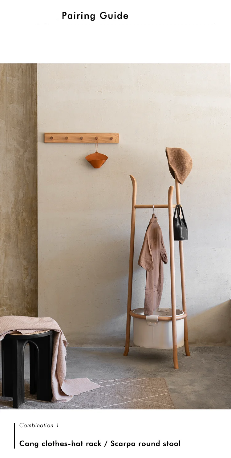 Sustainable Wooden Board Hooks, Perfect for Entryways