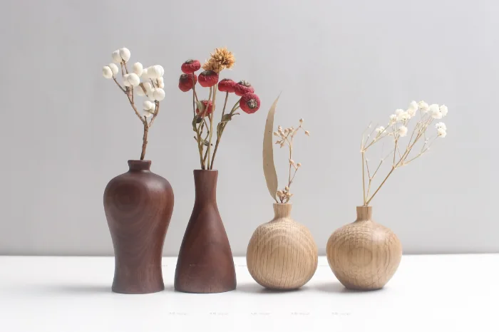 Nordic-style small wooden flower holder, perfect for your decor