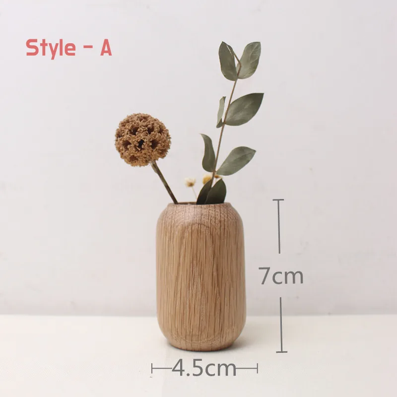 Small Wooden Vase (Style A)