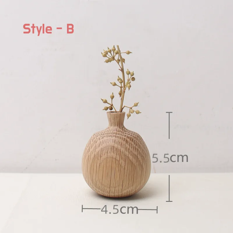 Small Wooden Vase (Style B)