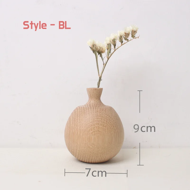 Small Wooden Vase (Style BL)