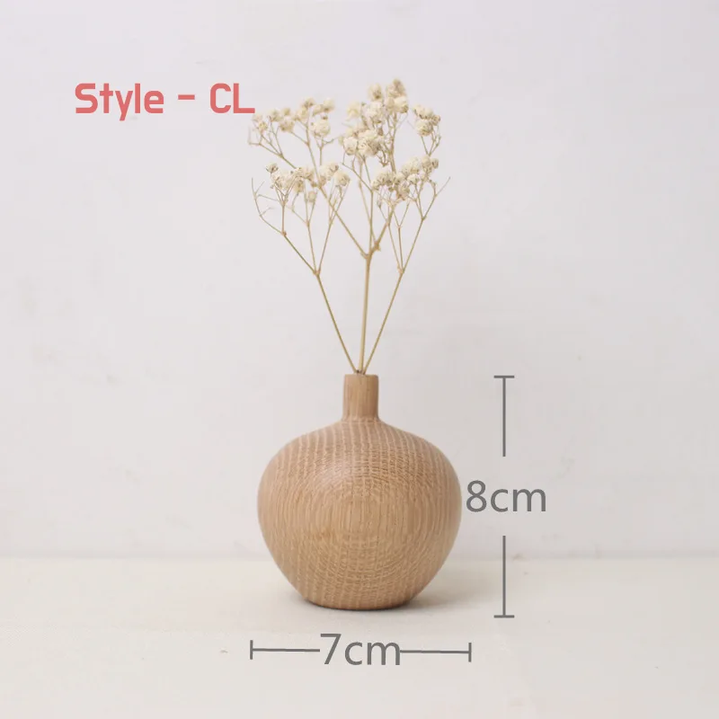 Small Wooden Vase (Style CL)