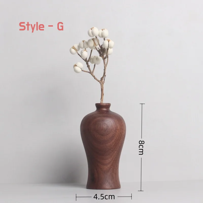 Small Wooden Vase (Style G)