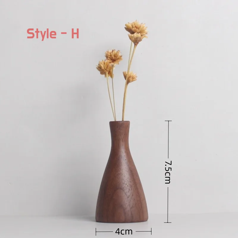 Small Wooden Vase (Style H)