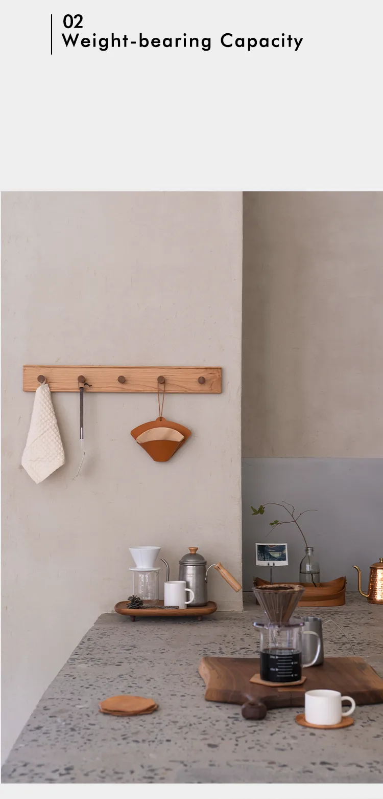 Trendy Wooden Board Hooks for Coats and Hats, Easy Installation