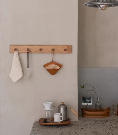 Creative Wooden Board Hooks for Coats and Hats, No Drilling Required